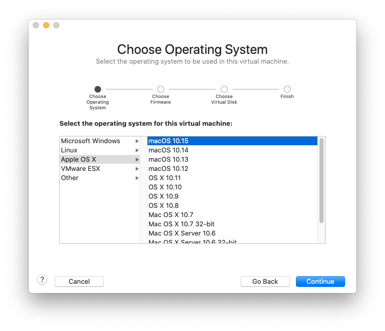 mac os for vmware virtual machine 7